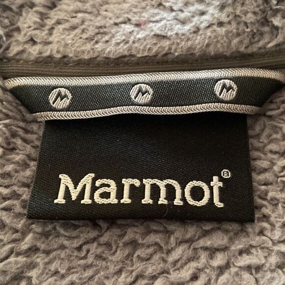 MARMOT fuzzy high neck full zip jacket M/M - Picture 7 of 10